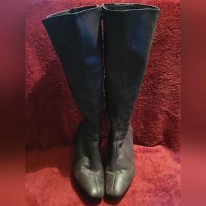 Antonio Melani Brown‎ Calf high heeled boots